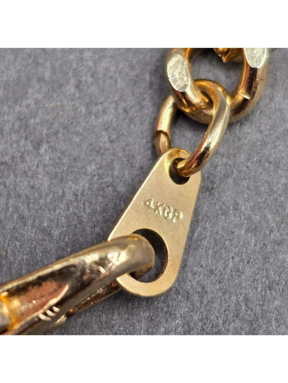 14K Gold Plated Figaro Chain Necklace 6.3mm Heavy Link 20" Unisex Jewelry - Picture 7 of 9
